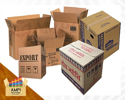 Plain & Printed 3/5 Ply Brown Cartons